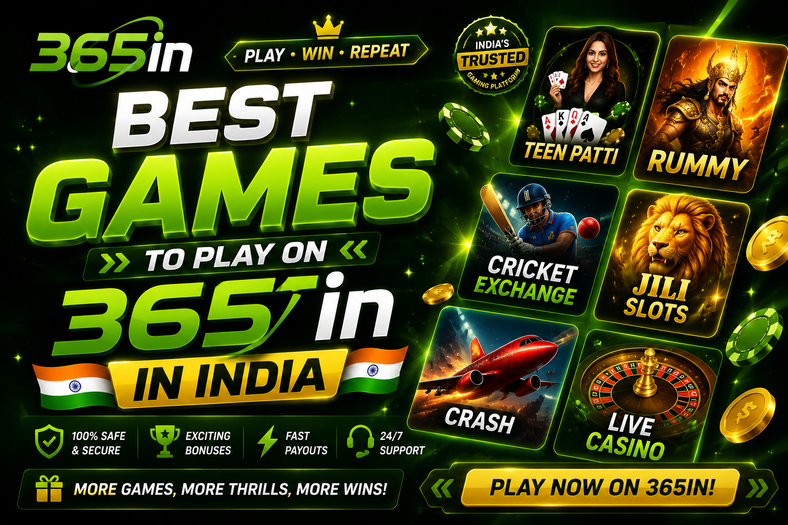 10 Best Games to Play on 365in in India